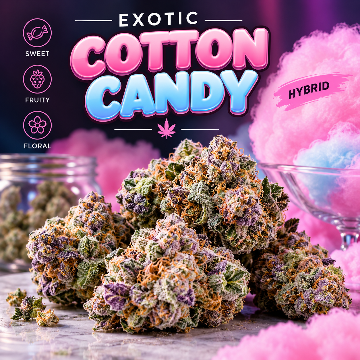 exotic cotton candy